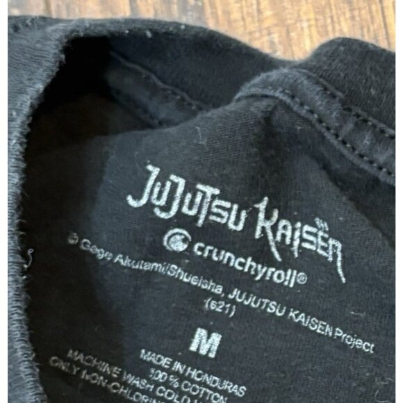 Jujutsu Kaisen Graphic‎ Tee Black Anime Shirt Crunchyroll Medium Manga Cotton - Picture 3 of 4